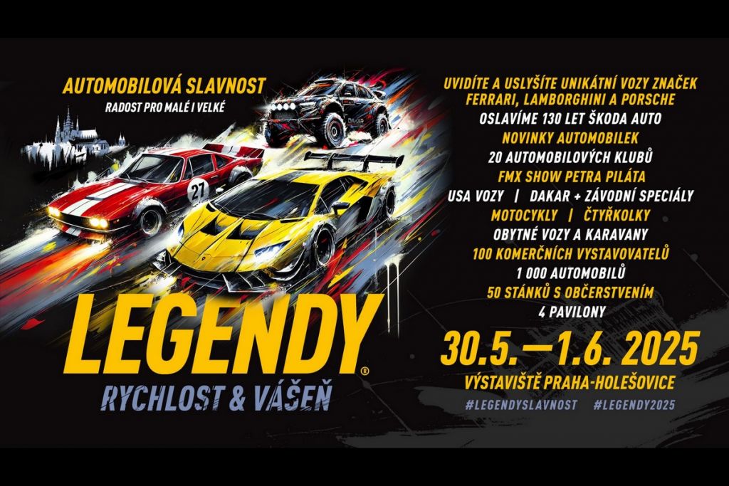 Automobilová slavnost LEGENDY už za týden